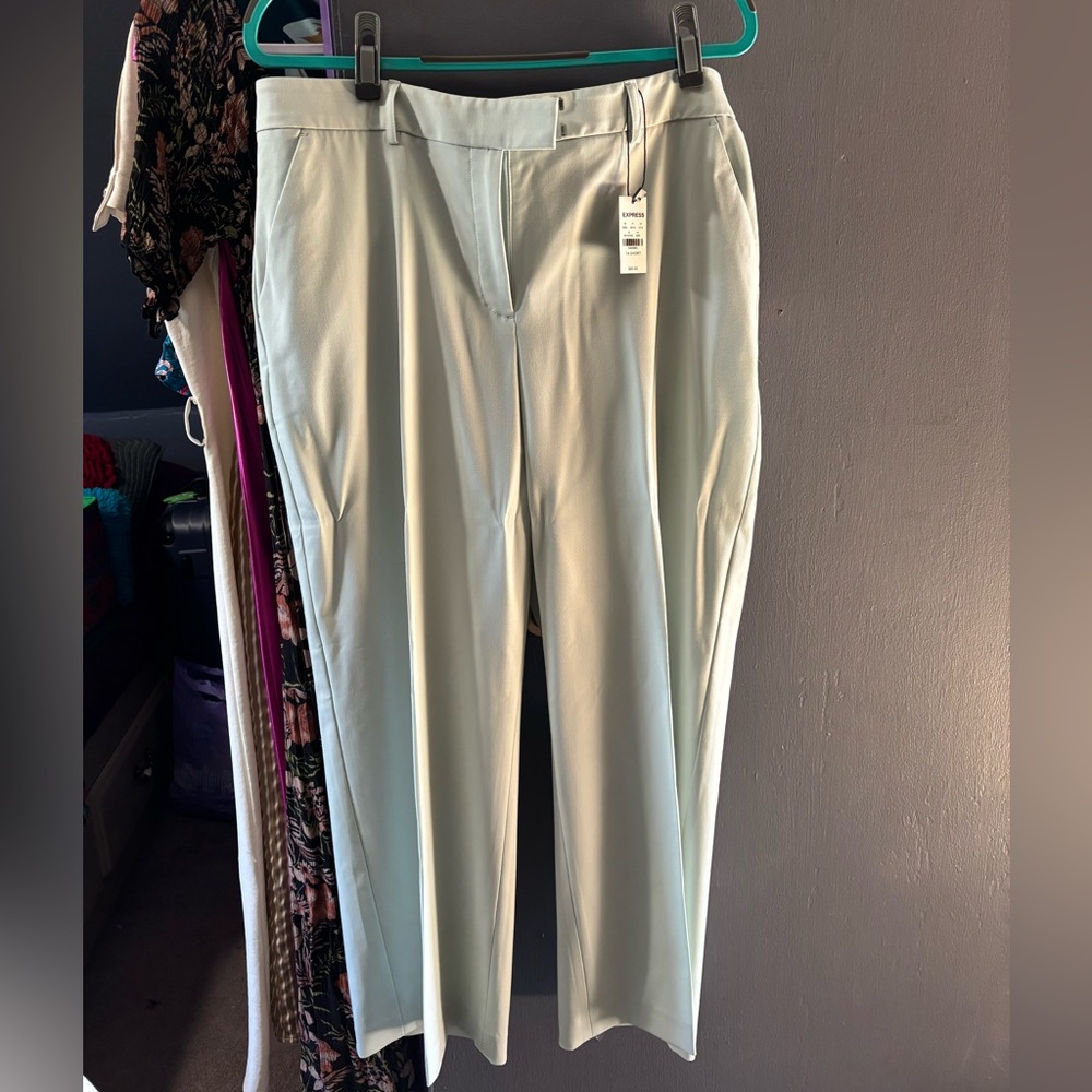 Light mint women’s trousers